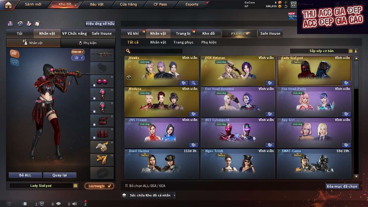 shop acc cf uy tin gia re